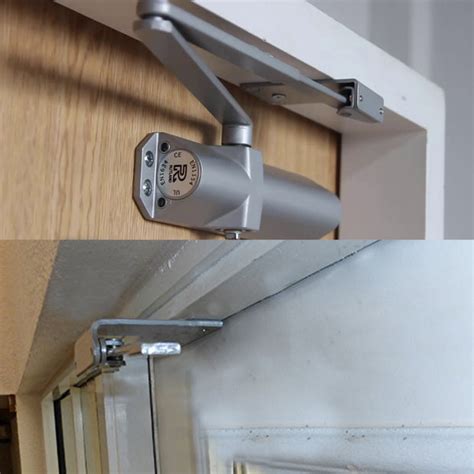 metal door frame brackets|door closer mounting bracket.